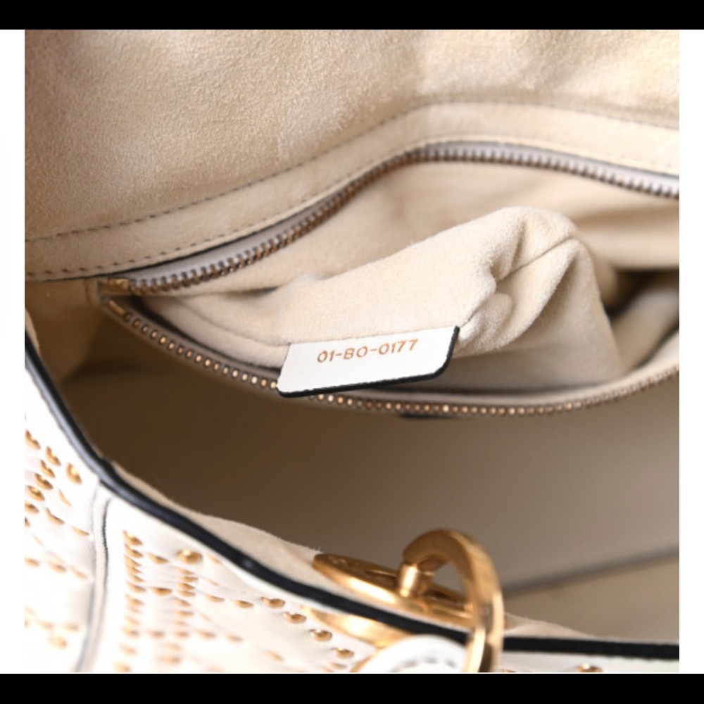 Christian Dior calfskin cannage brass studded medium Lady DIOR - Picture 8 of 13